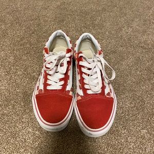 Red Checkered Vans